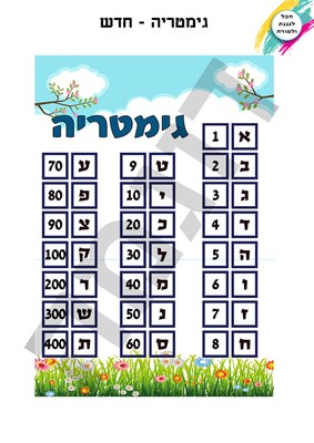 גימטריה חדש - גדול